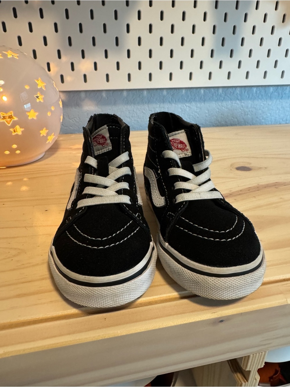 Vans Black & White High-Top Skate Sneakers